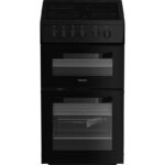 Hotpoint HTE5VCB Cocina eléctrica 50 cm – Negra
