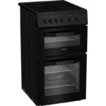 Hotpoint HTE5VCB Cocina eléctrica 50 cm – Negra - Imagen 2