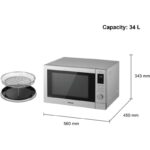 Panasonic NN‑CD88QSBPQ Horno microondas Air Fry 4‑en‑1 – Acero inoxidable - Imagen 2