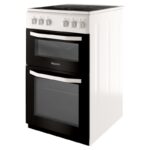 Hotpoint HD5V92KCWUK Cocina eléctrica doble 50 cm – Blanca - Imagen 5